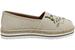 Love Moschino Women's I Love You Natural Canvas Slip-On Loafers Shoes