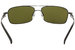 Serengeti Men's Dante 7115 Shiny Gunmetal/Black Polarized Sunglasses