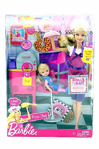 barbie pizza chef playset