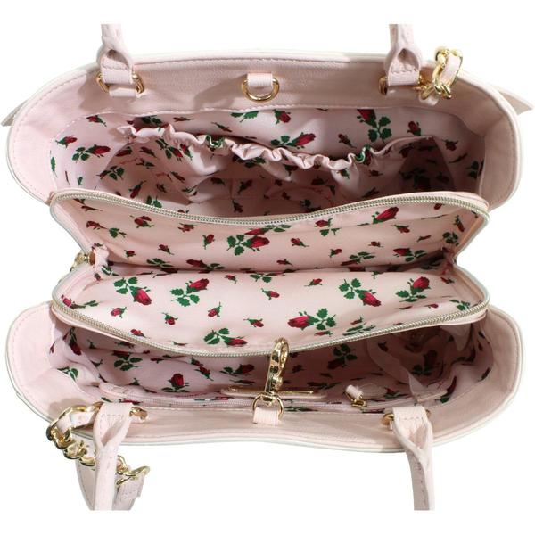 betsey johnson quilted bow satchel