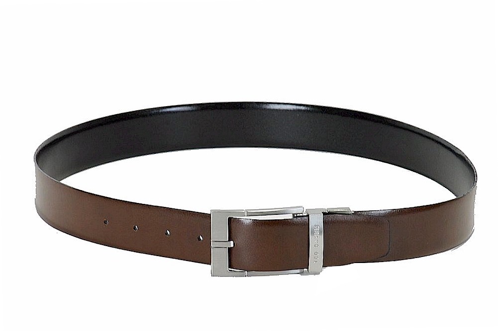 Ted Baker London Men's Connary Reversible Black/Brown Leather Belt