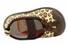 Skidders Infant Toddler Girl's Brown Leopard Print Canvas Mary Janes Shoes