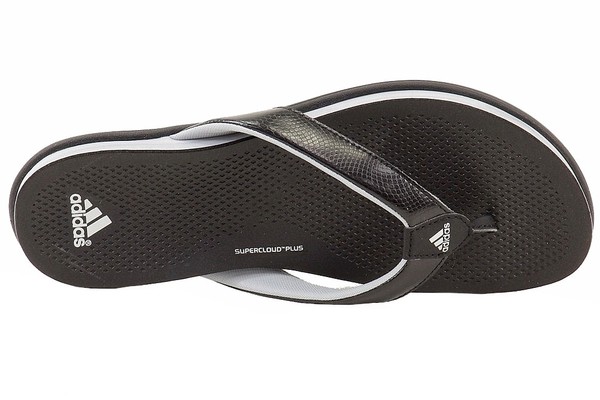 adidas cloud flip flops