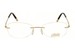 Silhouette Men's Eyeglasses Finesse 4443 6062 23K Gold Plated Optical Frame