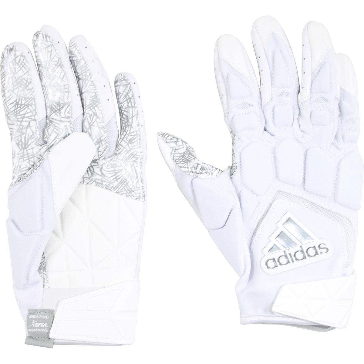 white adidas football gloves