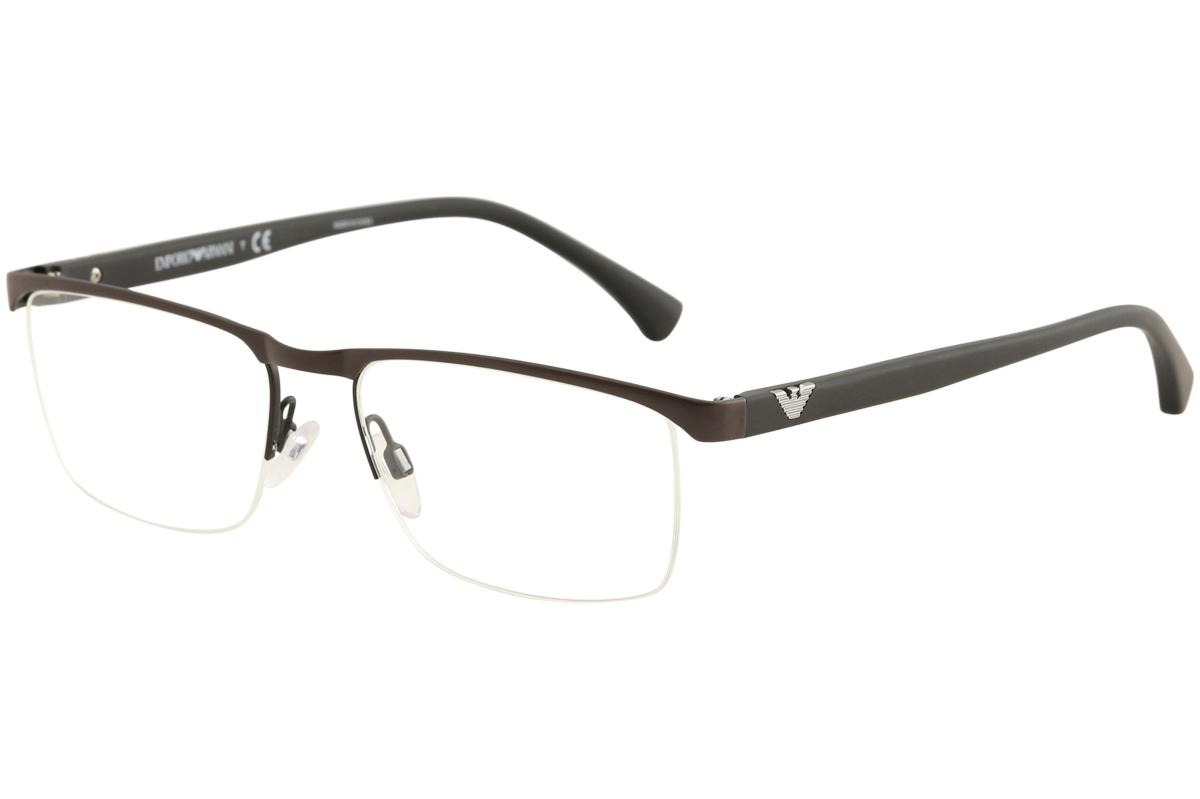 Emporio Armani Mens Eyeglasses Ea1056 Ea1056 Half Rim Optical Frame