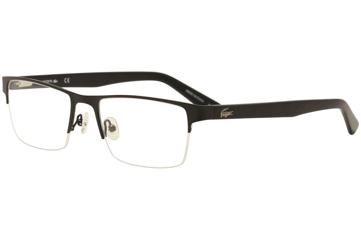 Lacoste Men's Eyeglasses L2237 L/2237 Half Rim Optical Frame