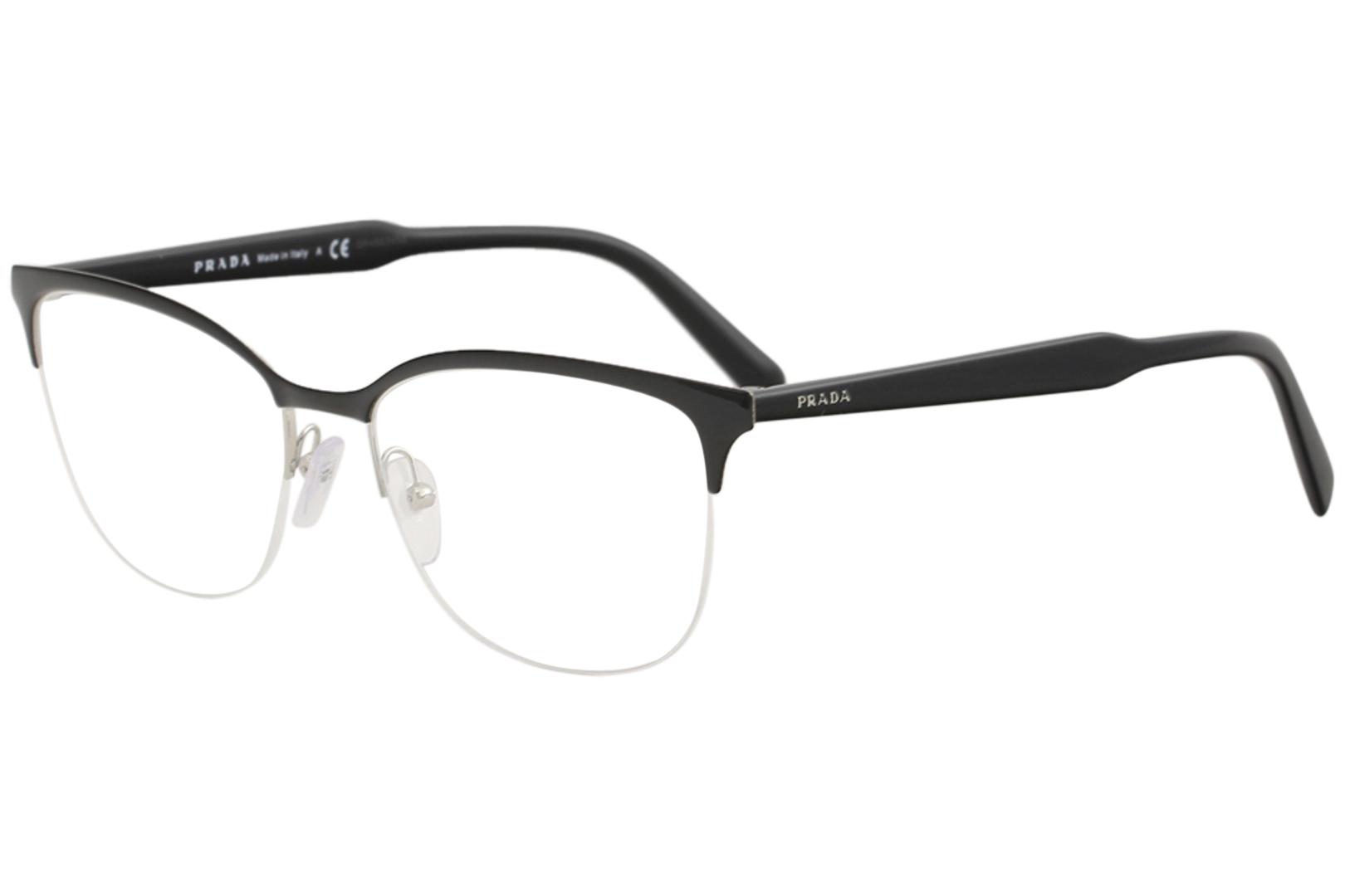 Prada Men S Eyeglasses Vpr53v Vpr 53 V Half Rim Optical Frame