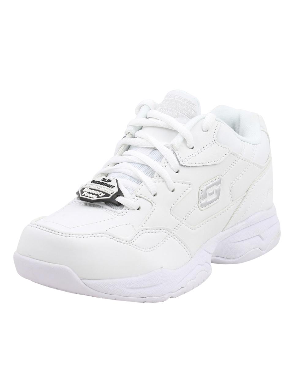 Skechers Work Women's Felton Albie Memory Foam Slip Resistant Sneakers Shoes - White - 10 B(M) US