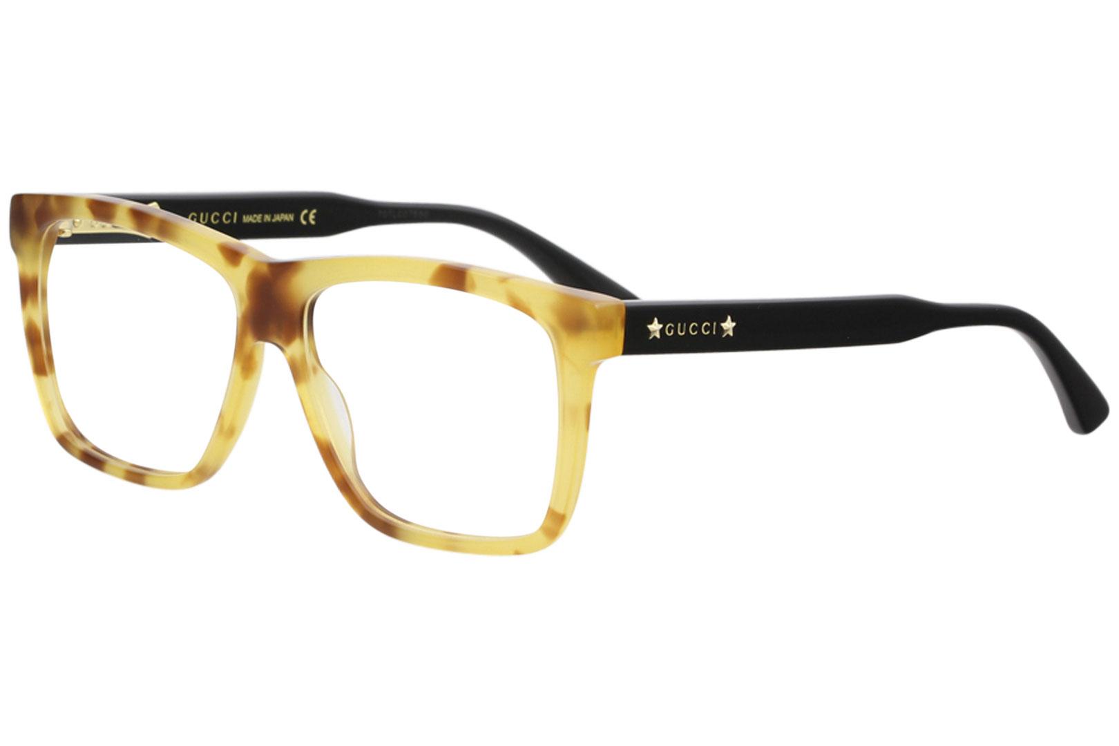 Gucci Men's Eyeglasses GG0268O GG/0268/O Full Rim Optical Frame - Brown - Lens 55 Bridge 14 Temple 145mm