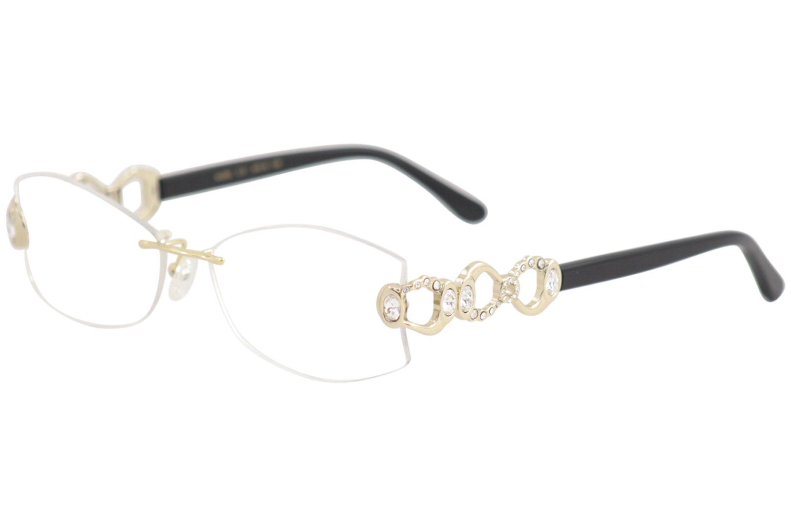 Caviar Womens Eyeglasses M2363 M2363 C21 Goldblack Rimless Optical Frame 54mm 758147236324 Ebay 