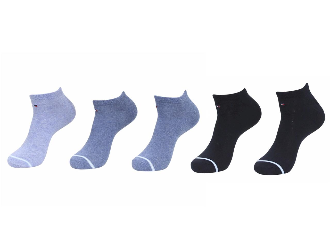 Tommy Hilfiger Men's 5 Pairs Sport No Show Liner Socks - Assorted Blue - 10 13; Fits 7 12