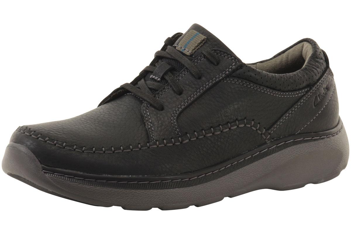 Clarks Men's Charton Vibe Oxfords Shoes - Black Leather - 11 D(M) US