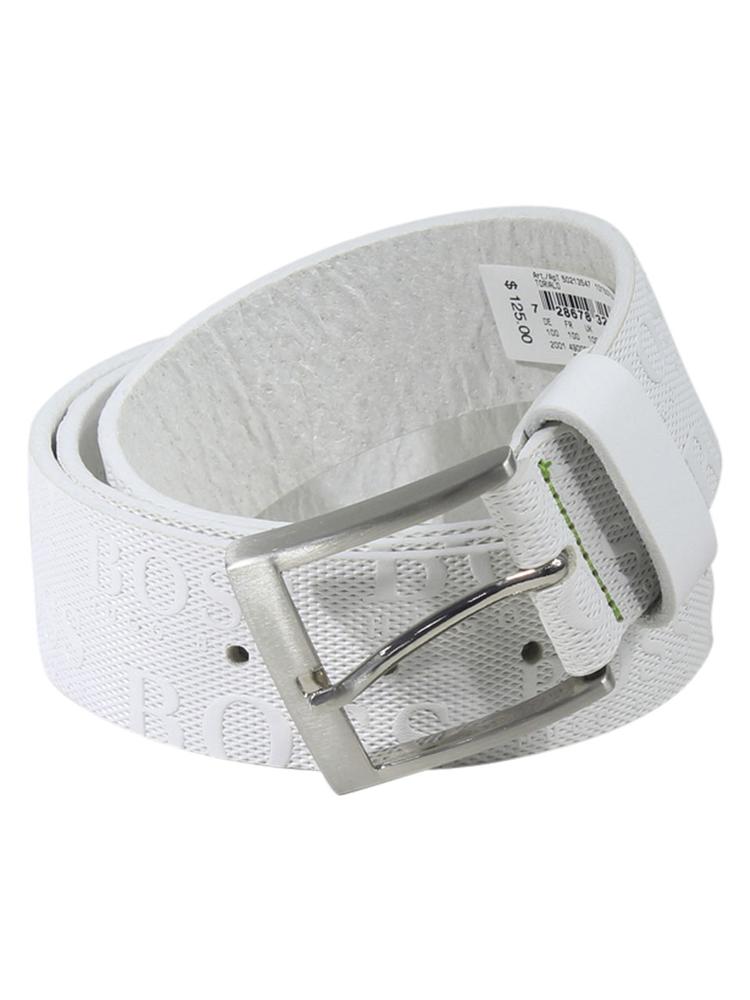 hugo boss white belt