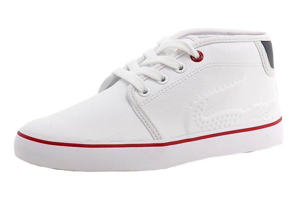 Lacoste Boy's Ampthill 116 Fashion High Top Sneakers Shoes - White - 12   Little Kid