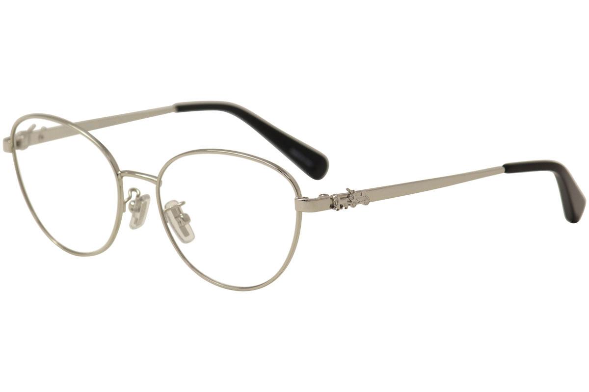 Coach Women's Eyeglasses HC5088 HC/5088 Full Rim Optical Frame - Silver/Black   9001 - Lens 51 Bridge 16 Temple 135mm