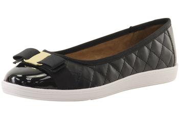 Soft Style By Hush Puppies Women's Faeth Quilted Ballet Flats Shoes - Black - 9 B(M) US