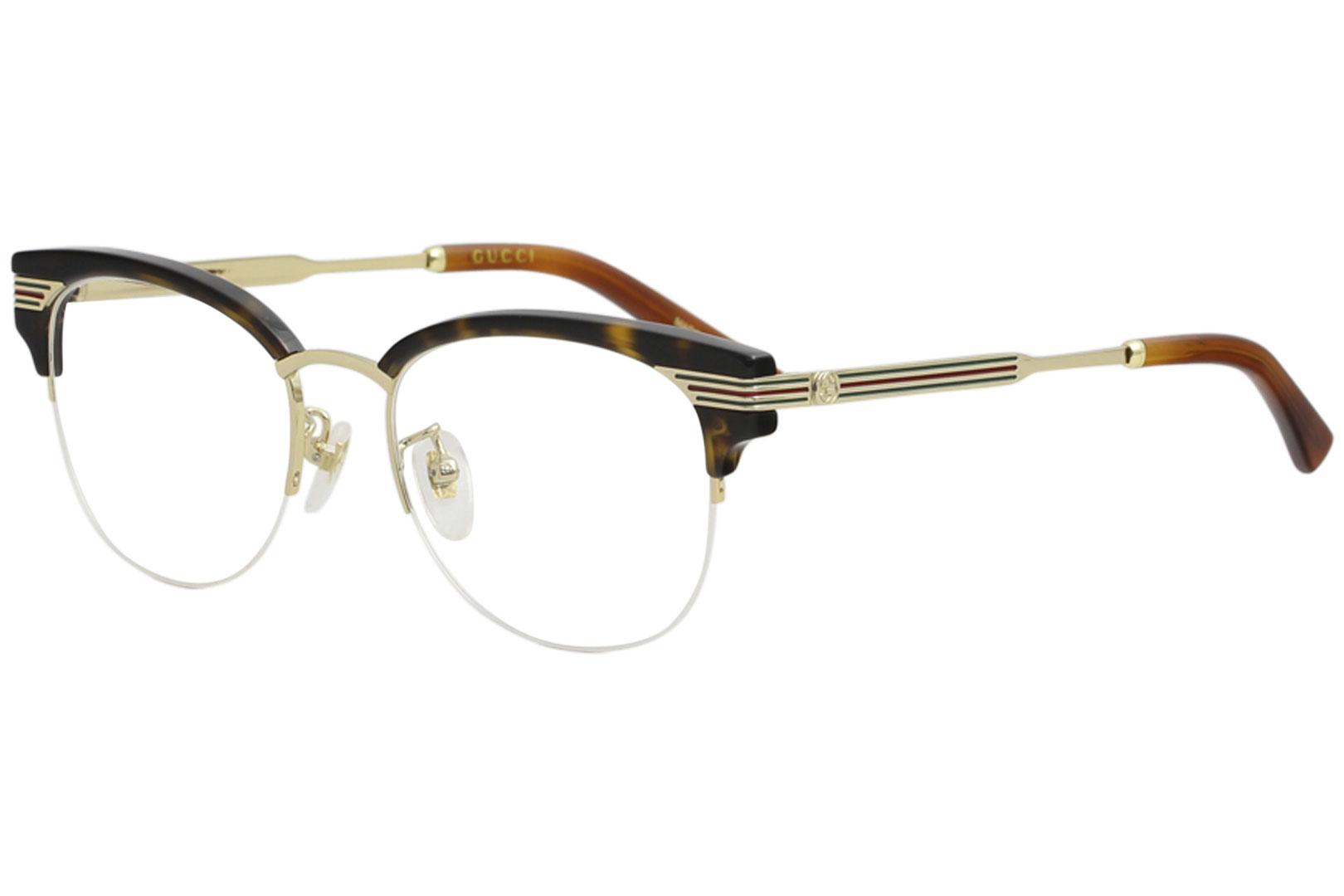 Gucci Women's Eyeglasses GG0201O GG/0201/O Full Rim Optical Frame - Black - Lens 50 Bridge 18 Temple 140mm
