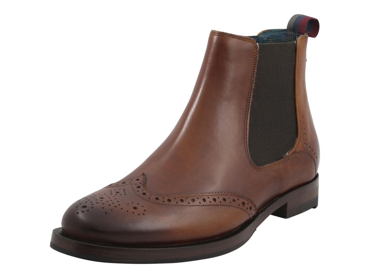 Ted Baker Men's Camheri Brogue Chelsea Boot - Brown - 9.5 D(M) US