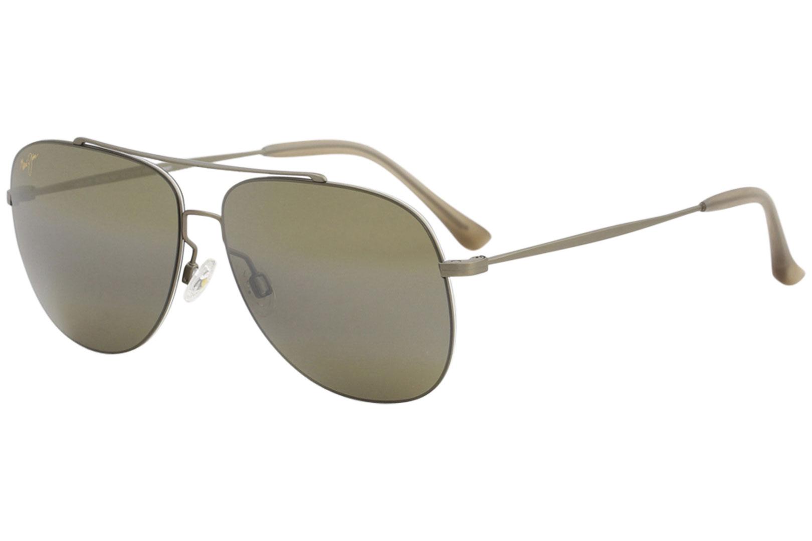 MJ789 MJ/789 16M Matte Gold Pilot Polarized Sunglasses 58mm - Matte Gold/Polarized Bronze Mirror - Lens 58 Bridge 14 Temple 145mm - Maui Jim Cinder Cone