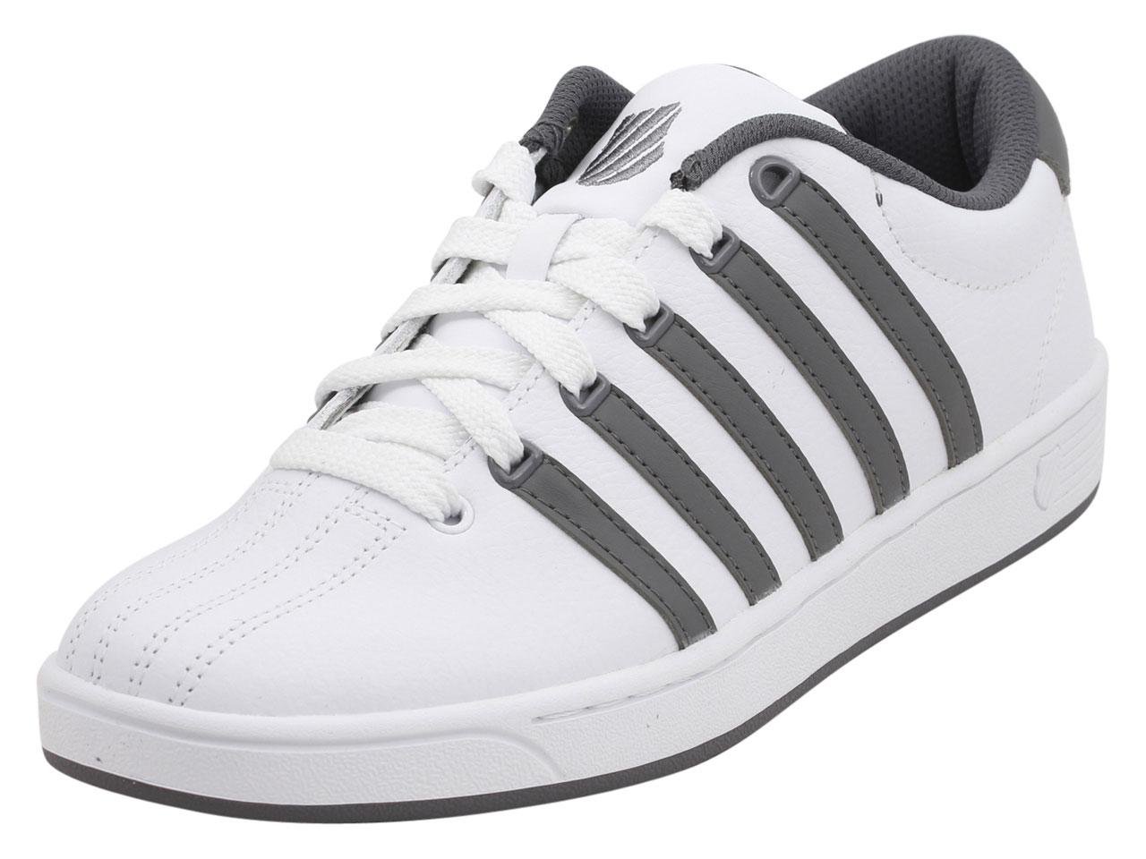 K Swiss Men's Court Pro II CMF Memory Foam Sneakers Shoes - White/Charcoal/White - 8 D(M) US -  K-Swiss