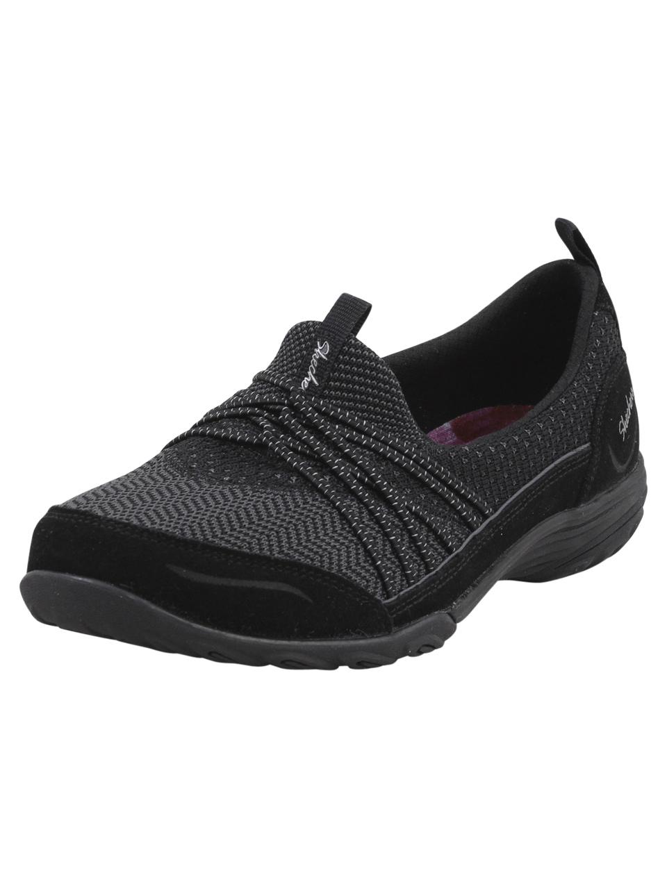 Skechers Women's Empress Memory Foam Sneakers Shoes - Black - 7.5 E(W) US