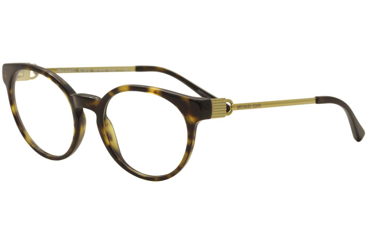 Michael Kors Women's Eyeglasses Kea MK4048 MK/4048 Full Rim Optical Frame - Dark Tortoise/Gold   3293 - Lens 51 Bridge 19 Temple 135mm