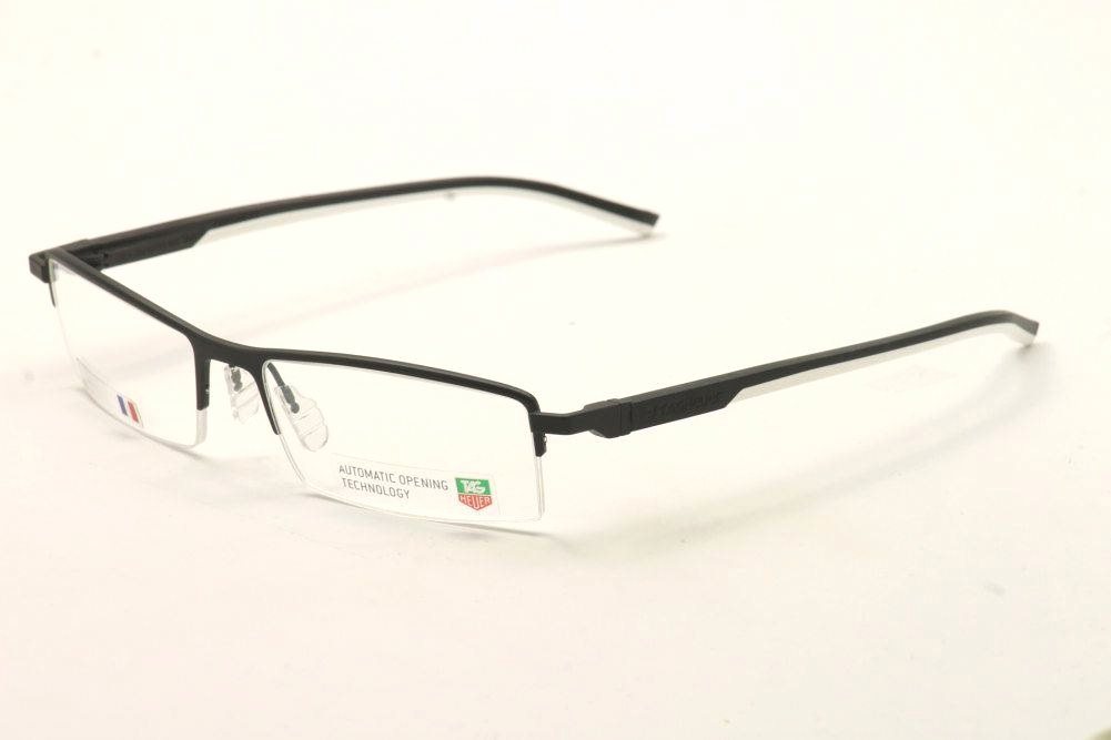 Tag Heuer Eyeglasses 0821 Th0821 001 Black Tagheuer Optical Frame