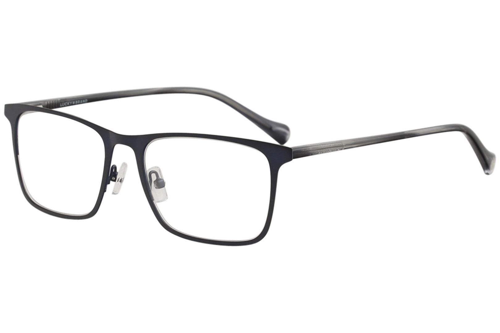 Lucky Brand Men's Eyeglasses D308 D/308 Navy Full Rim Optical Frame 54mm - Navy - Lens 54 Bridge 19 Temple 145mm