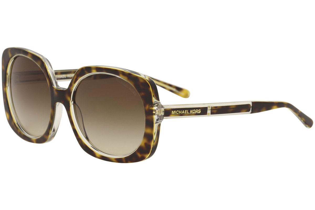 Michael Kors Women's Ula MK2050 MK/2050 Square Sunglasses - Tortoise Crystal/Brown Gradient   303413  - Lens 55 Bridge 18 Temple 140mm