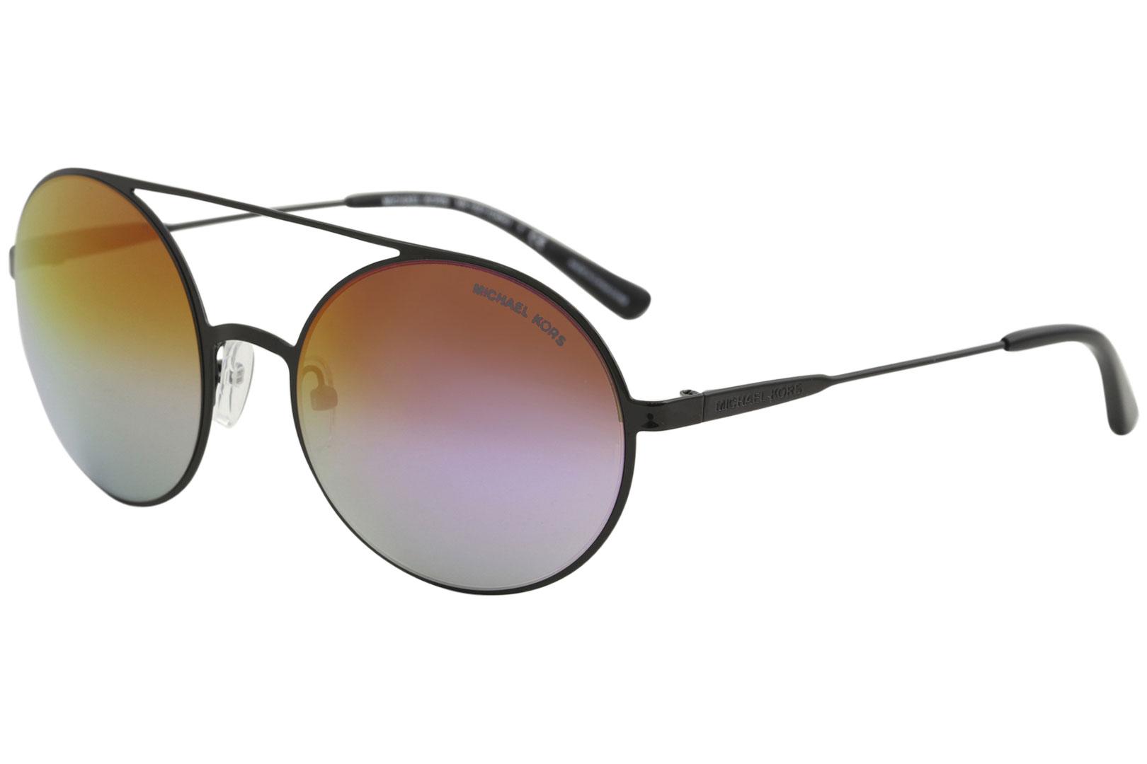 Michael Kors Women's Cabo MK1027 MK/1027 Fashion Round Sunglasses - Silver - Lens 55 Bridge 19 B 51.5 ED 52.9 Temple 135mm