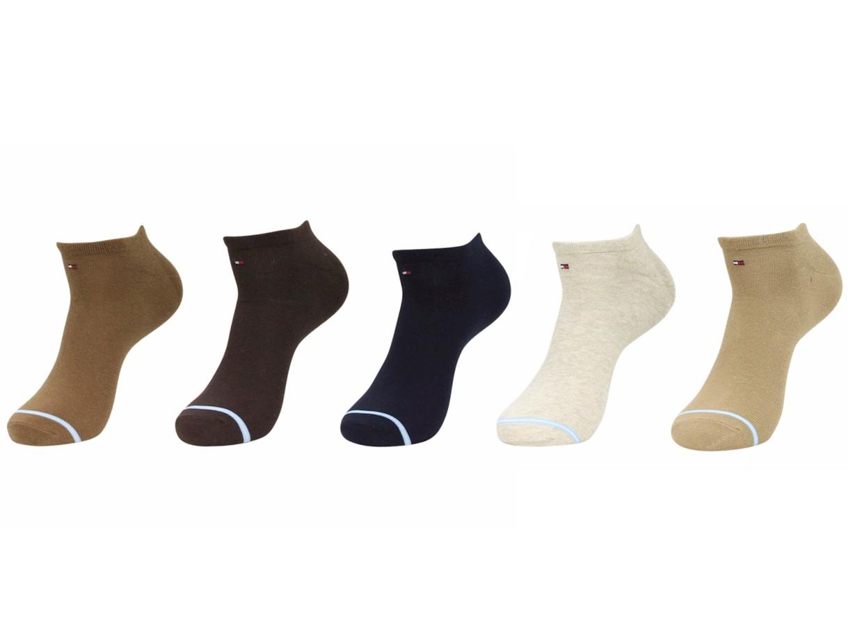 Tommy Hilfiger Men's 5 Pairs Sport No Show Liner Socks - Assorted Beige - 10 13; Fits 7 12 -  Sport Liner Sock 5 Pk