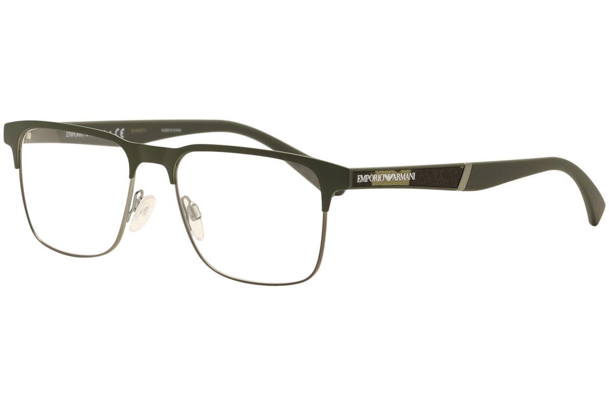 Emporio Armani Men's Eyeglasses EA1061 EA/1061 Full Rim Optical Frame - Black - Lens 53 Bridge 17 Temple 145mm