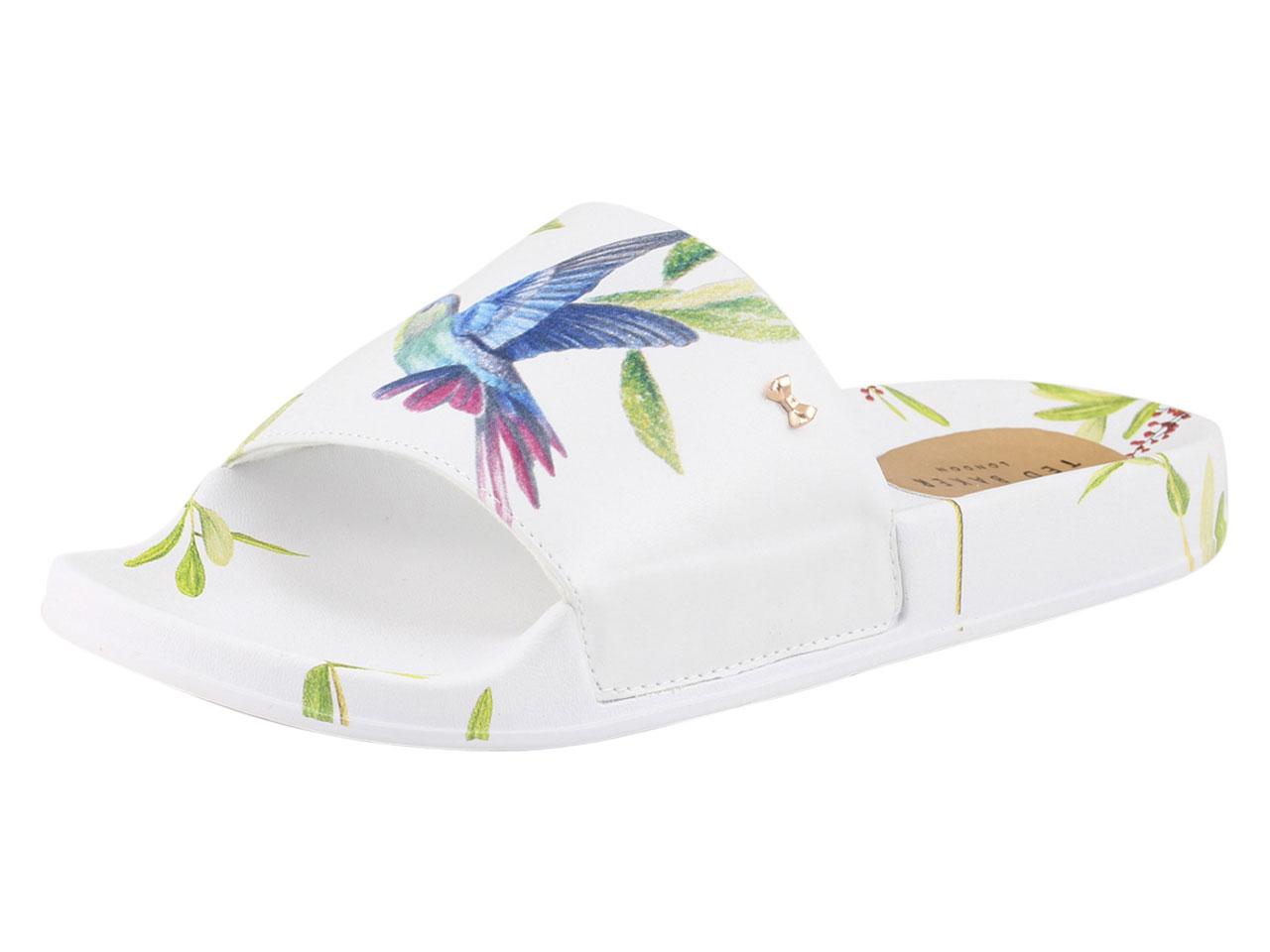 Ted Baker Women's Aveline Slides Sandals Shoes - White - 8 B(M) US