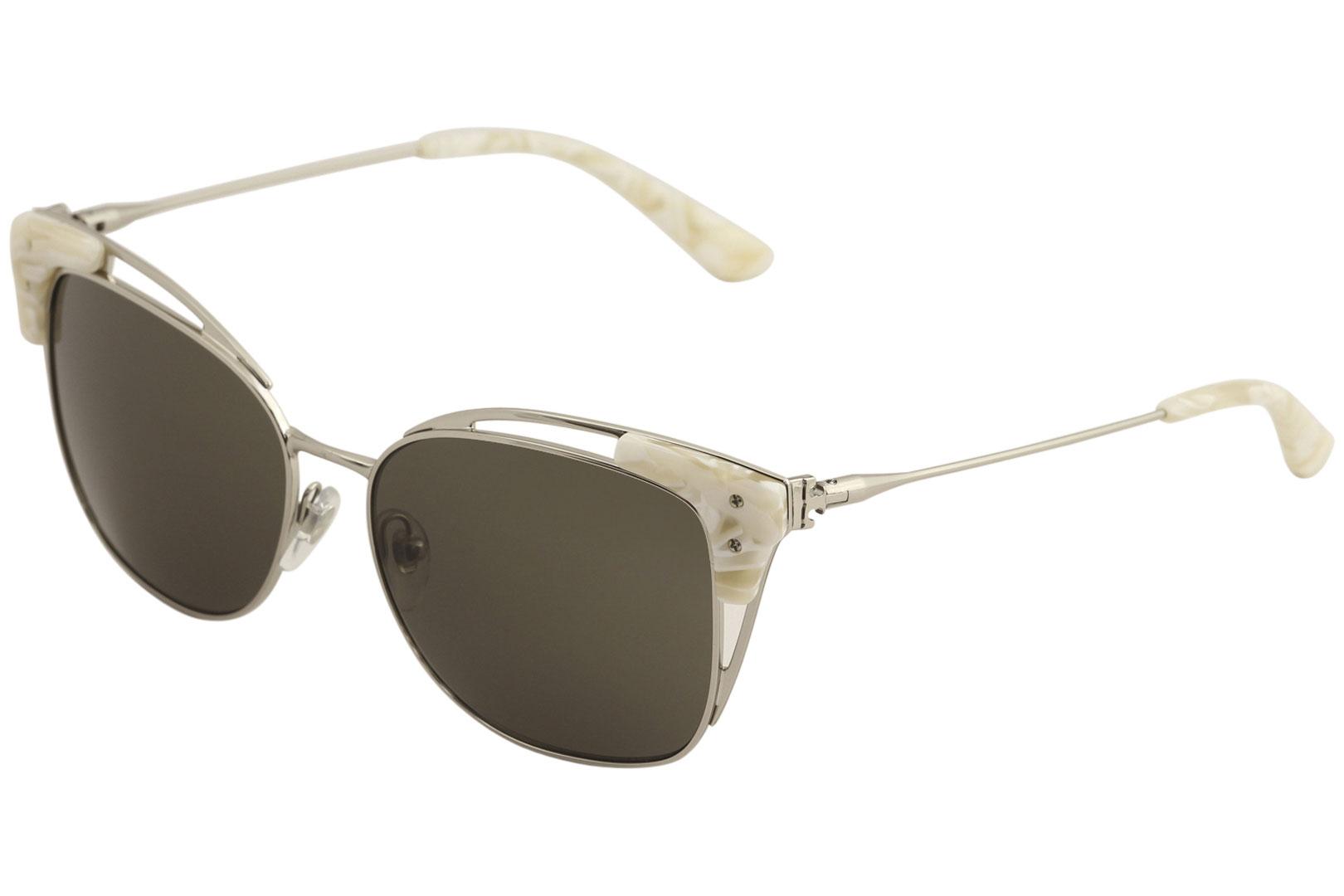 Tory Burch Women's TY6049 TY/6049 Fashion Square Sunglasses - Silver/Ivory Confetti   31493 - Lens 56 Bridge 15 Temple 140mm