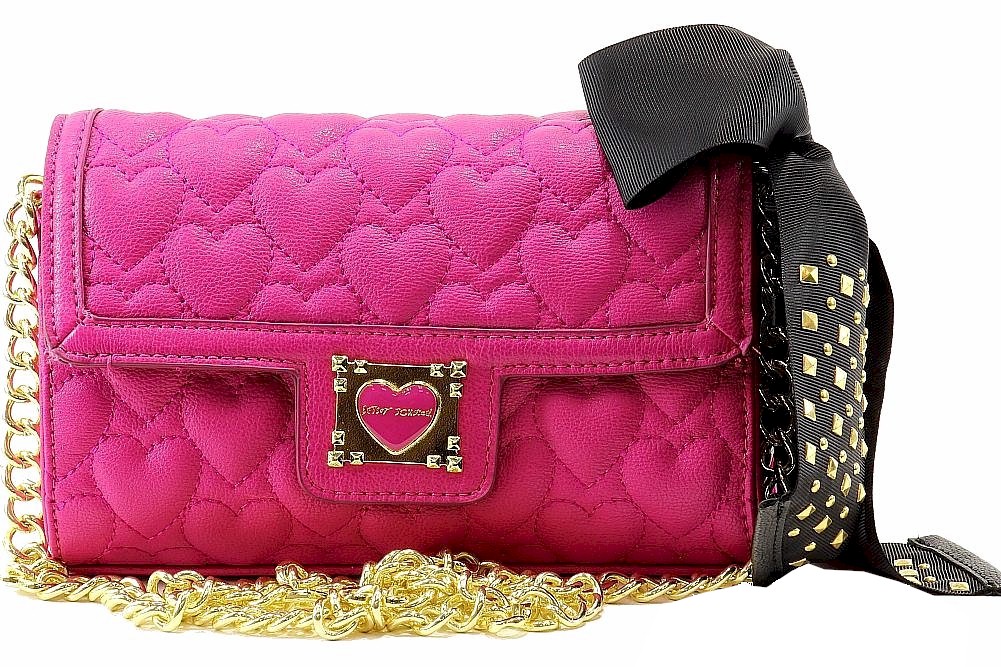 Betsey Johnson Women S Be My Sweetheart Flapover Crossbody Handbag