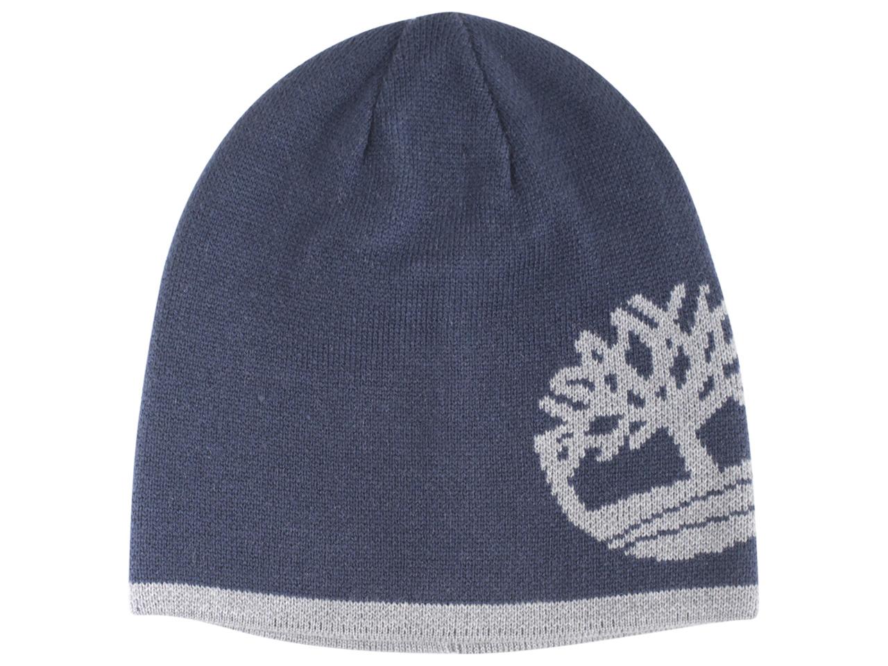 Timberland Men's Reversible Logo Knit Beanie Hat (One Size Fits Most)