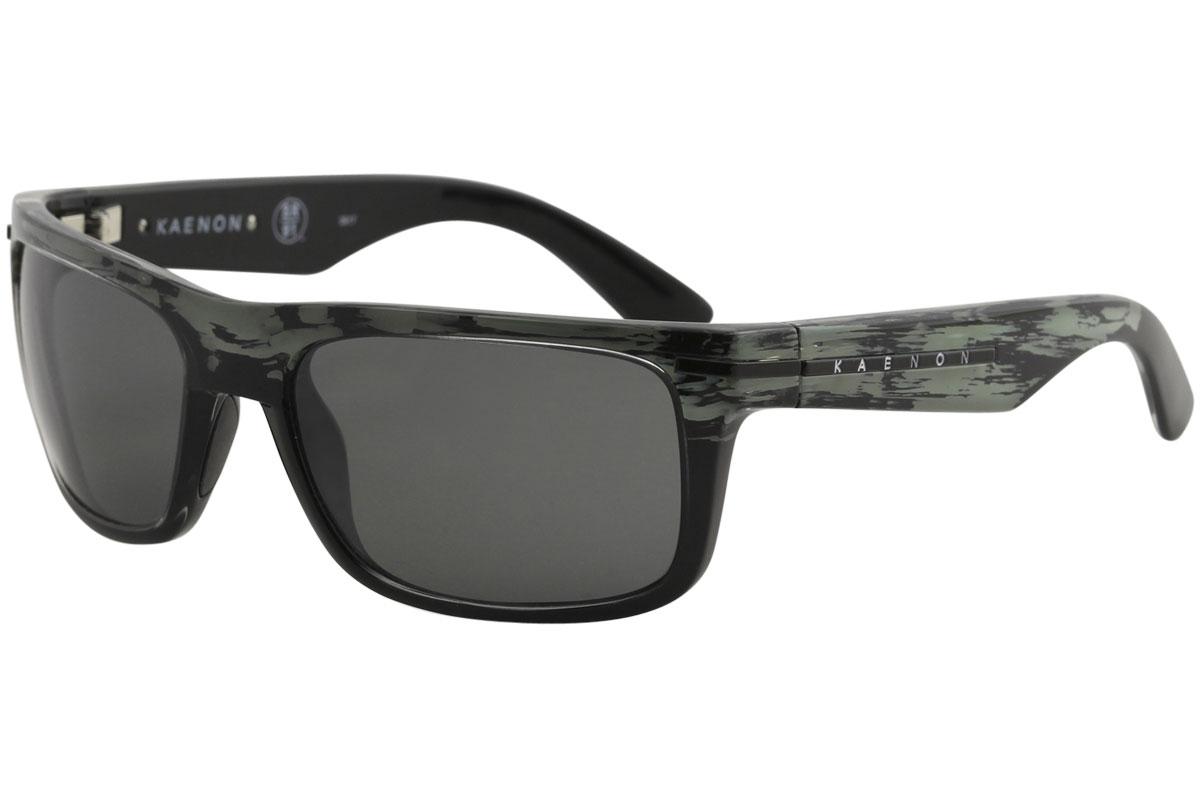 Kaenon Burnet 017 Polarized Fashion Sunglasses - Deep Ocean Black/Grey SR 91 Polarized 12%   G120 - Lens 57 Bridge 19 Temple 125mm
