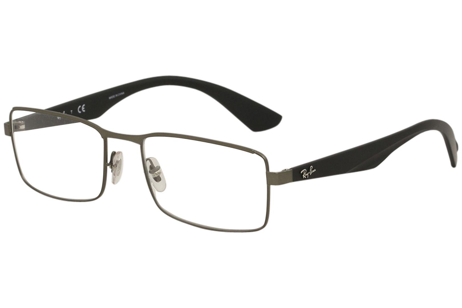 Ray Ban Men's Eyeglasses RX6332 RX/6332 Rayban Full Rim Optical Frame - Grey - Lens 53 Bridge 18 Temple 140mm