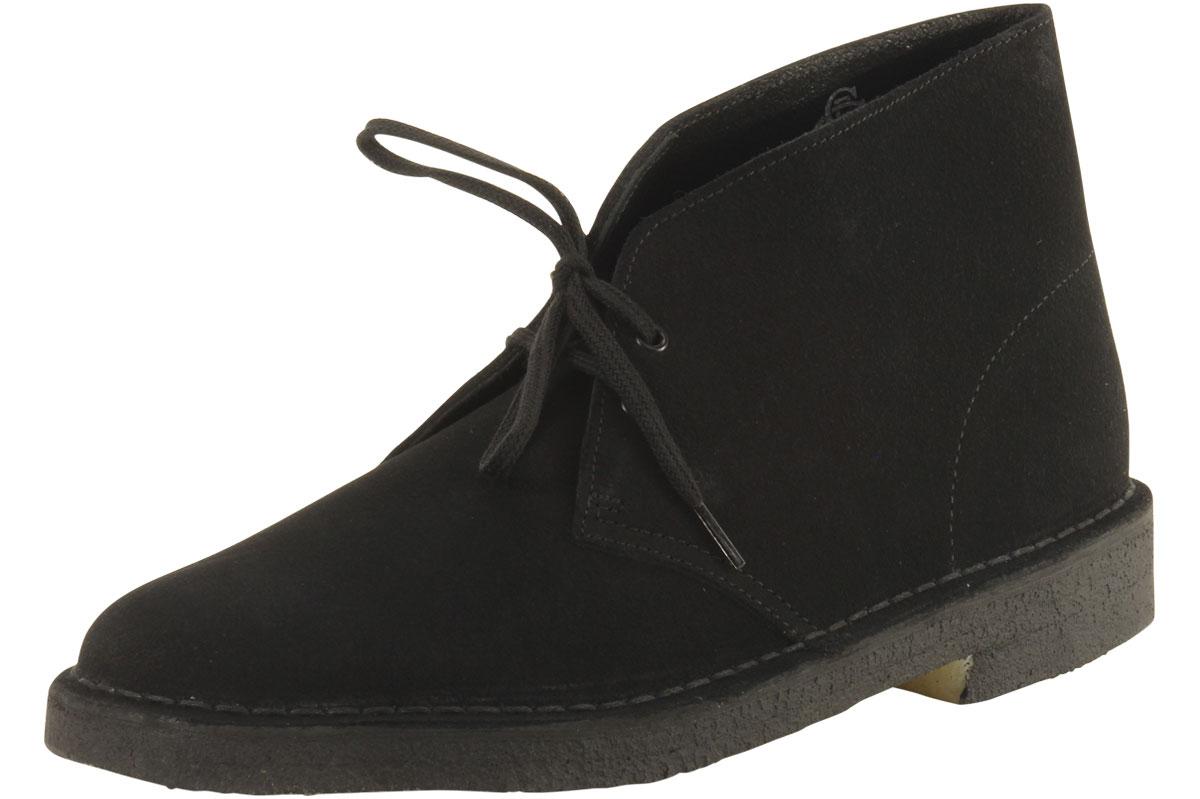 Clarks Men's Desert Boots Suede Ankle Boots Shoes - Black Suede - 11 D(M) US