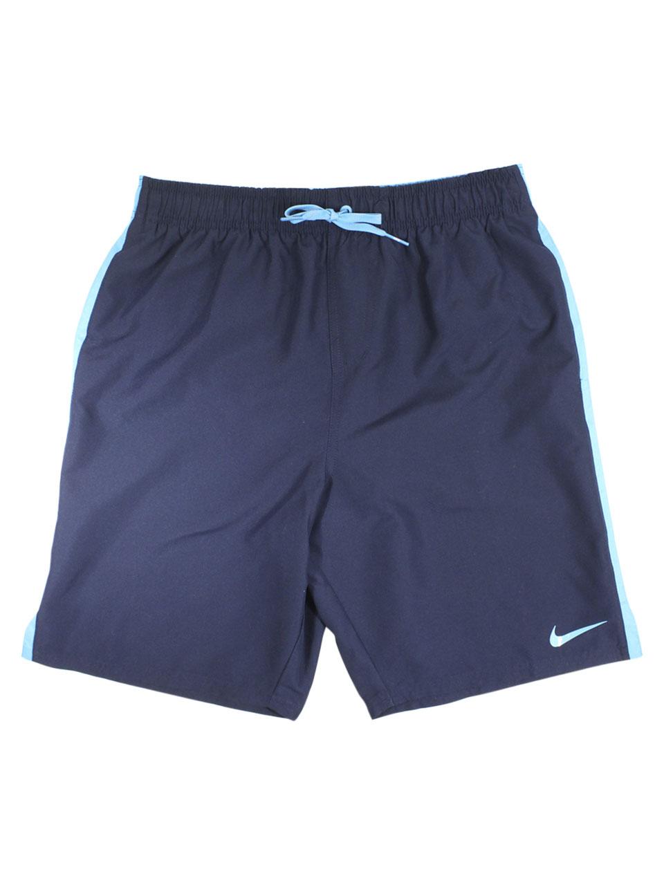 Nike Men's Solid Diverge 9 Inch Trunks Swimwear - Obsidian - Large