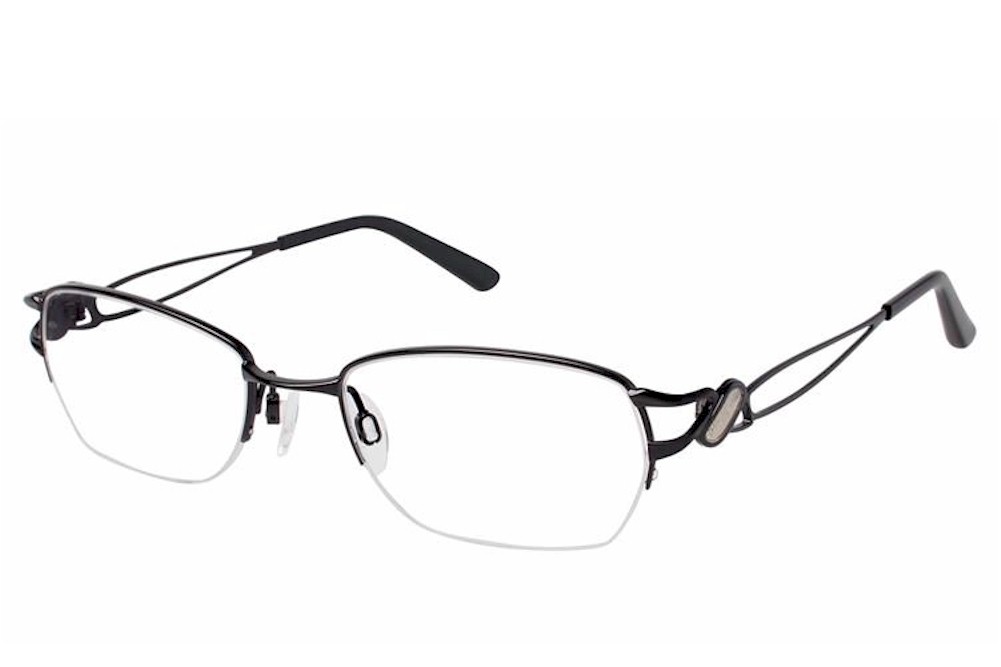 Charmant Eyeglasses Ti12104 Ti 12104 Half Rim Optical Frame