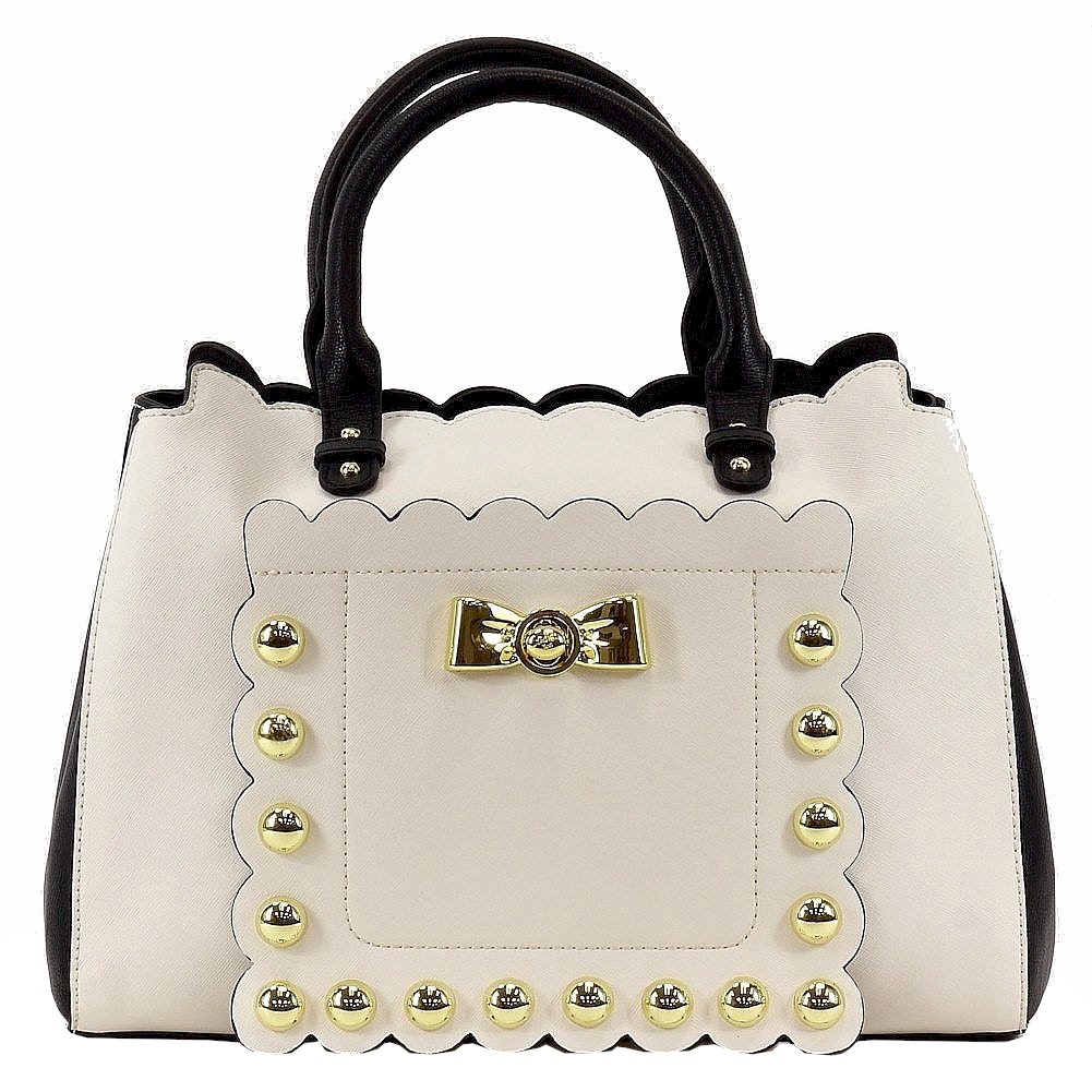 Betsey Johnson Women S Studded Affair Satchel Handbag