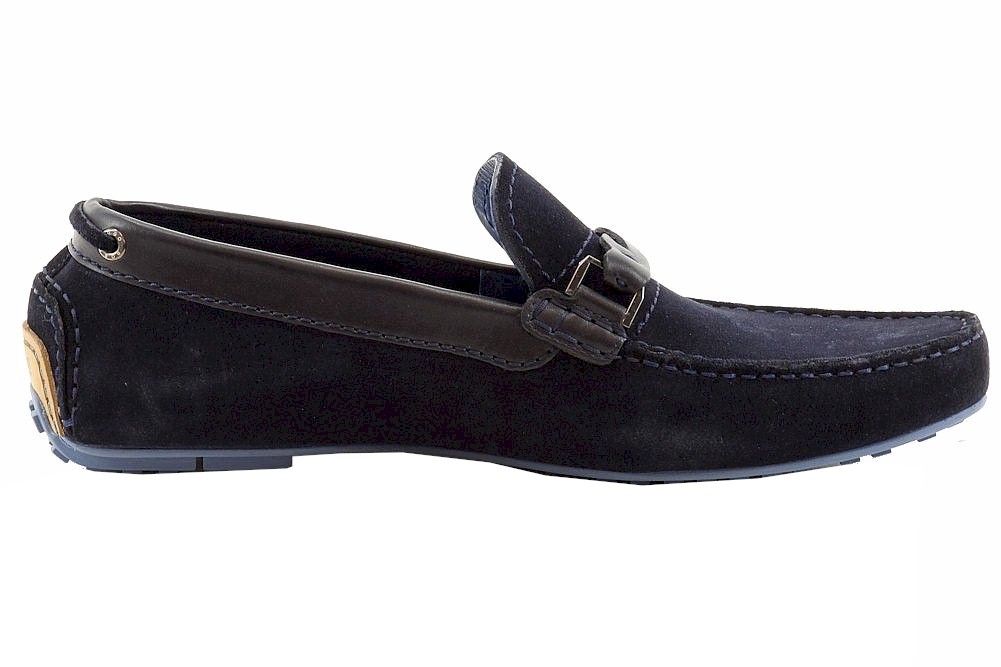 hugo boss mens suede loafers