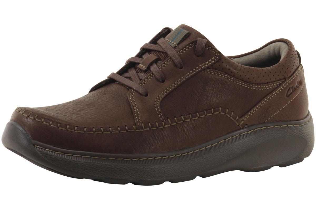 Clarks Men's Charton Vibe Oxfords Shoes - Brown Leather - 11 D(M) US