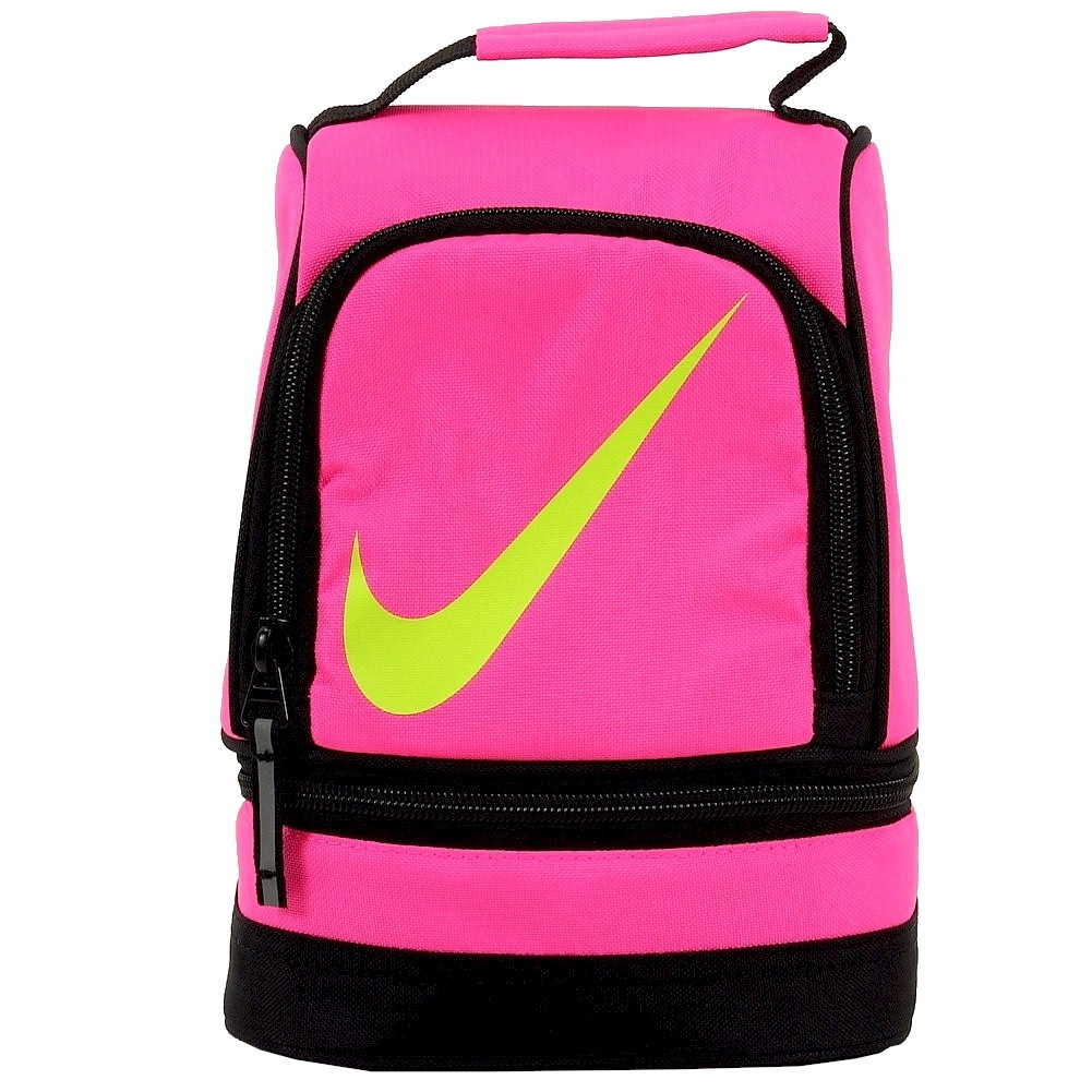 Nike Contrast Insulated Tote Lunch Bag - Pink Pow - 9.5H x 7L x 5.5W in