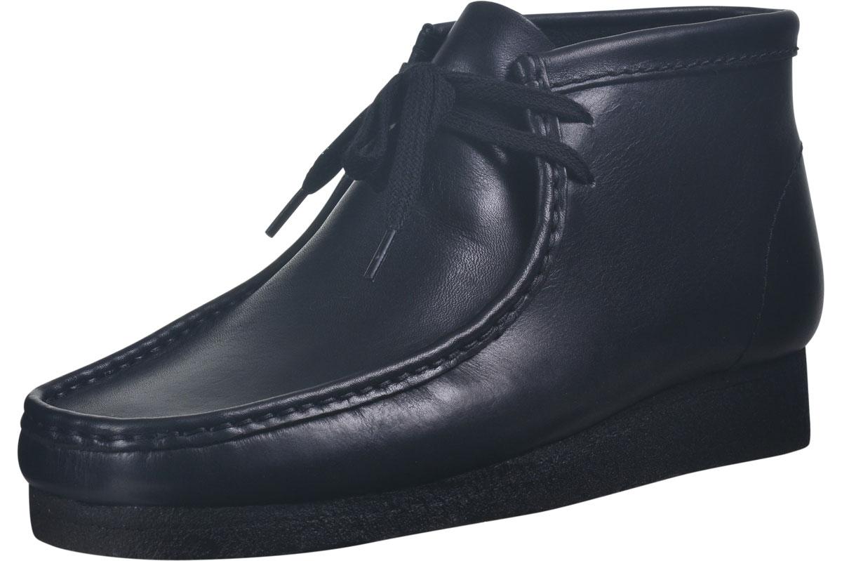 Clarks Originals Men's Wallabee Chukka Boots Shoes - Black Leather - 12 D(M) US