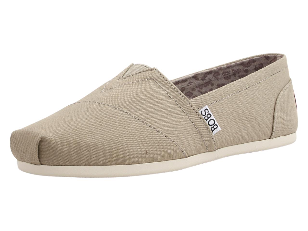 Skechers Women's Bobs Plush Peace & Love Memory Foam Alpargatas Flats Shoes - Beige - 8 B(M) US