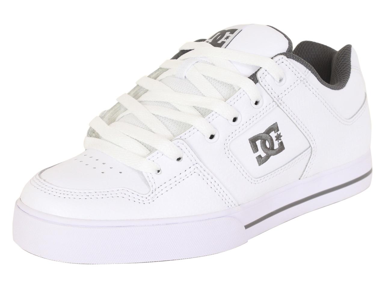 dc skate shoes white