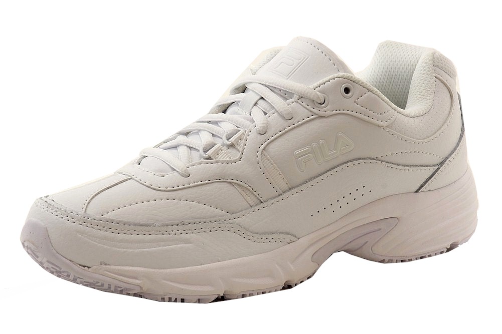 Fila Men's Memory Workshift Non Skid Slip Resistant Training Sneakers Shoes - White - 10